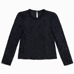 Hazel Black Lace Blouse